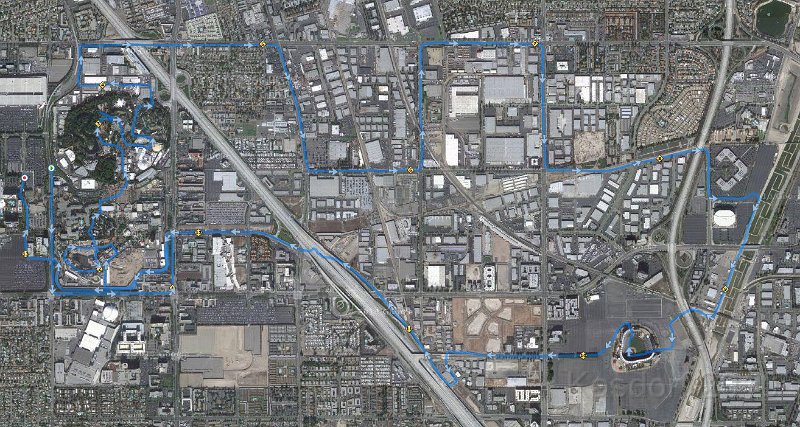 Disneyland 2010 HM Race 0650.jpg - I had to include the whole course of course.And that is it for the 2010, Fifth running of the Disneyland Half Marathon in Anaheim California.